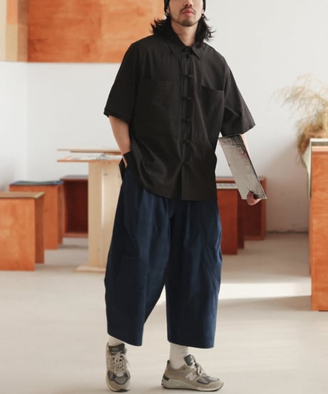 Seasucker China Button Wide Shirt / 2colors