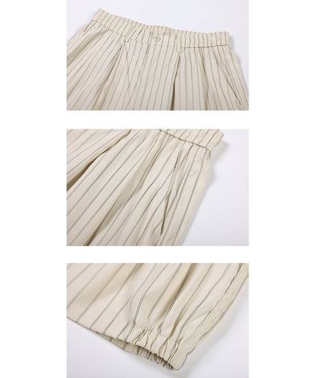Clean Stripe Easy Short Pants