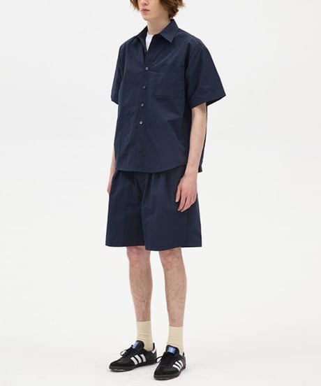Wide Form Clean Regular Collar Shirt / 2color