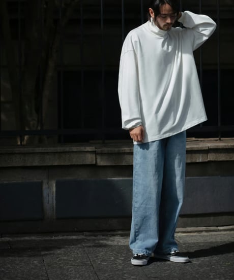 WIDE LEG STRAIGHT DENIM / 2COLORS
