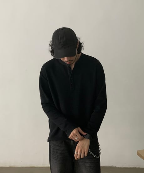 Vintage Waffle Henley Tee