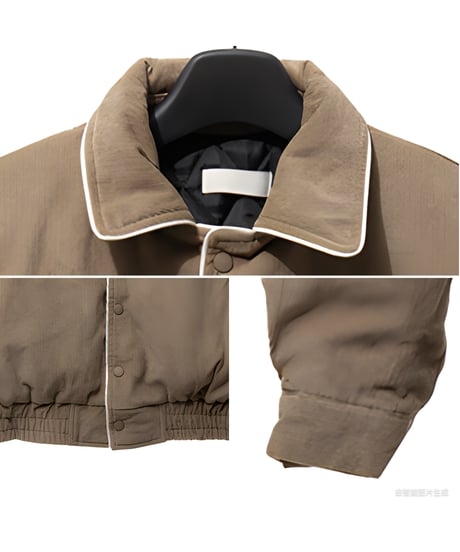 Corduroy Piping Short Blouson Jacket