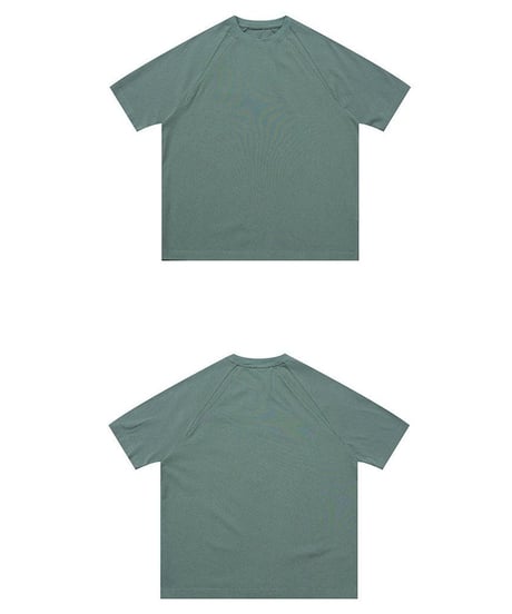 Double Stitch Raglan Wide Silhouette T-shirt / 3color