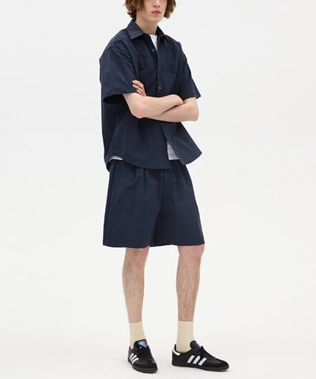 Wide Form Clean Regular Collar Shirt / 2color
