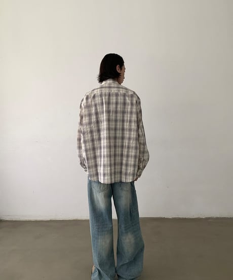 Retro Plaid Cotton Check Shirt