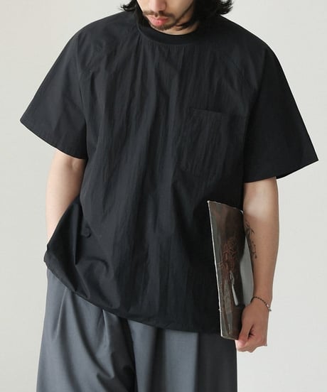 Wrinkle Raglan Wide Silhouette T-Shirt / 3color