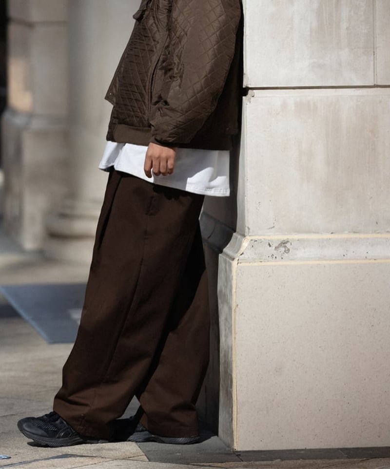 Wide Straight Tuck Easy Pants / 3color | keels