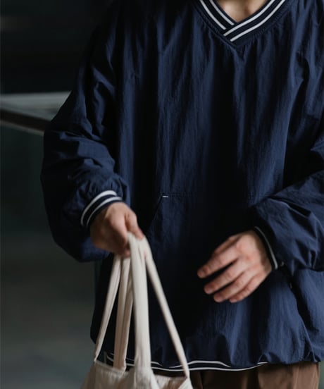 V-NECK PULLOVER SHIRT / 2COLORS