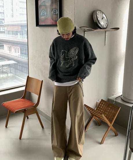Color Block Heavyweight Sweater