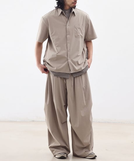 Zip Design Loose Drape Easy Pants / 3color