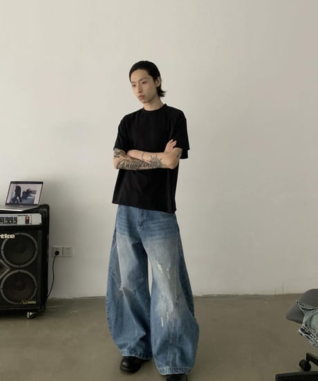 Deconstructed Retro Jeans