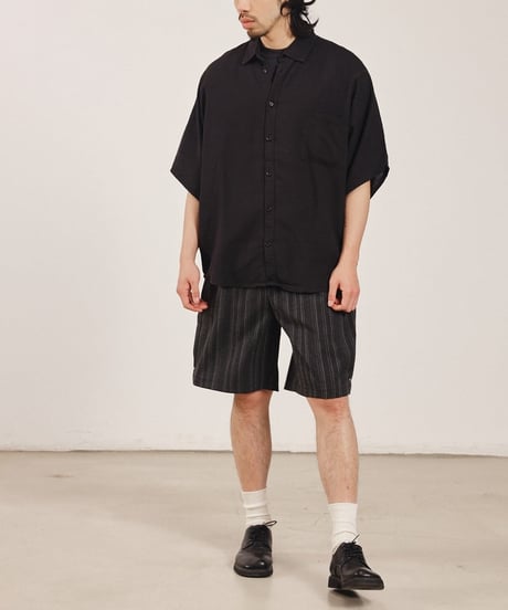 Smooth Linen Wide Silhouette Shirt / 3color
