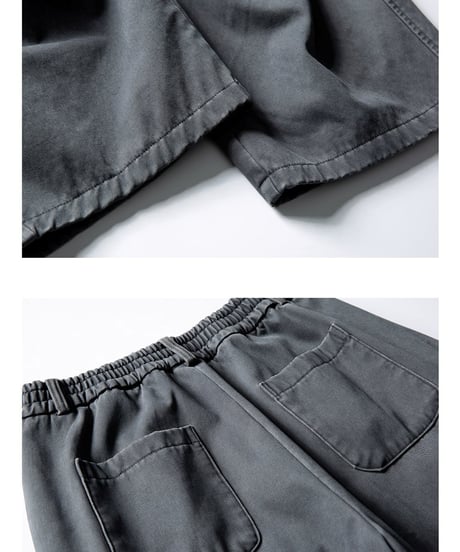 Fade Washed Easy Cargo Pants  / 2color