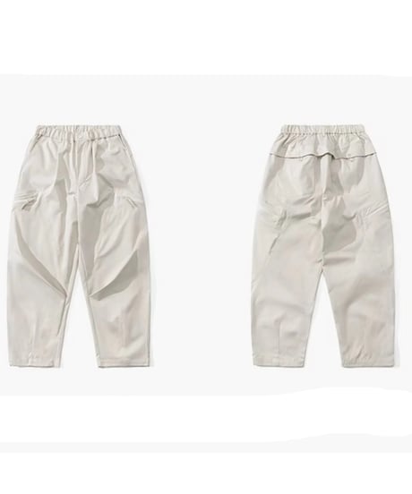 Wide Tapered Tech Cargo Pants / 3color