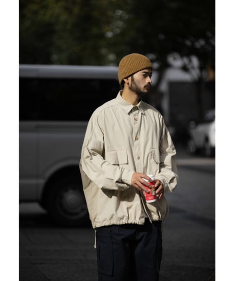 Military-Style Wide-Cut Jacket / 2color