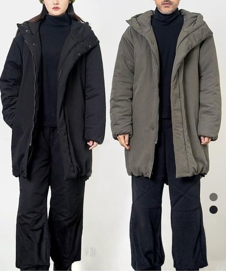 Thick Cotton Hooded Cort Jacket / 2color