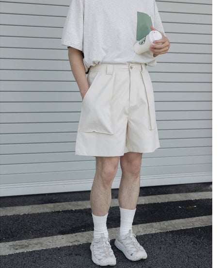 Clear Baker Wide Short Pants