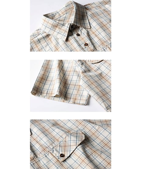 Beige Check Pullover Shirt