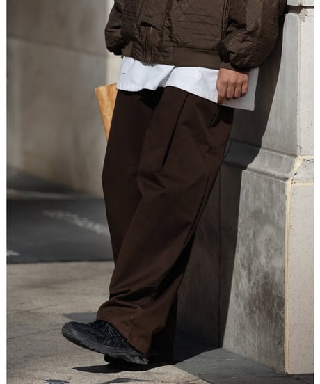 Wide Straight Tuck Easy Pants / 3color