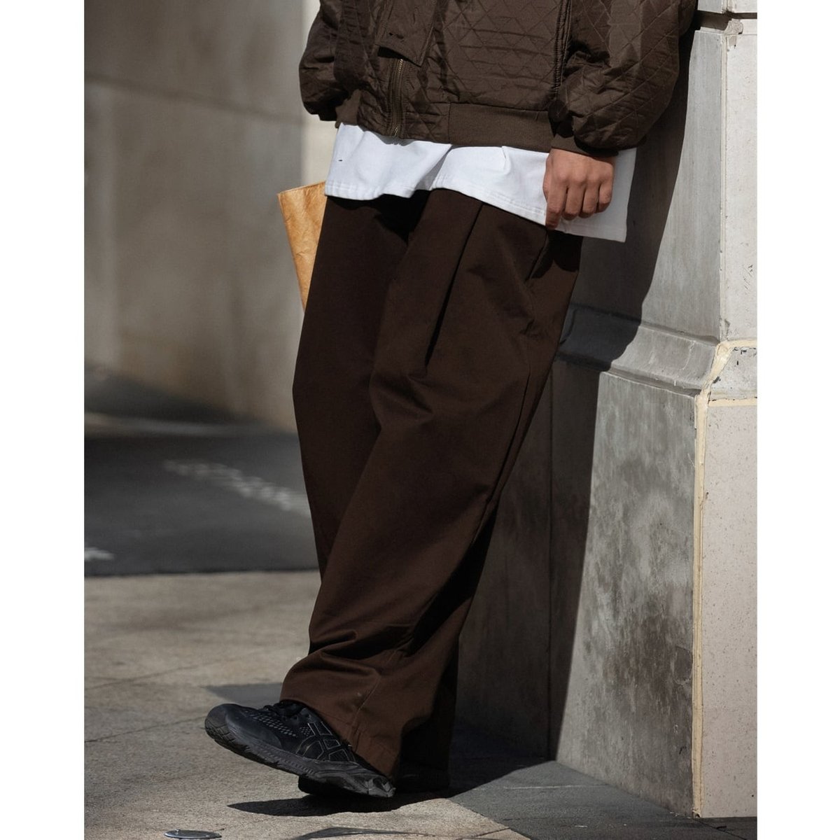 Wide Straight Tuck Easy Pants / 3color | keels