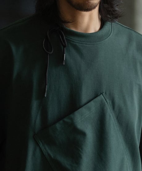 Cord Design 1POC Wide Silhouette T-Shirt