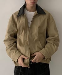 Retro Color Block Jacket / 2color