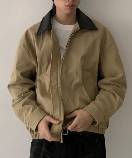 Retro Color Block Jacket / 2color
