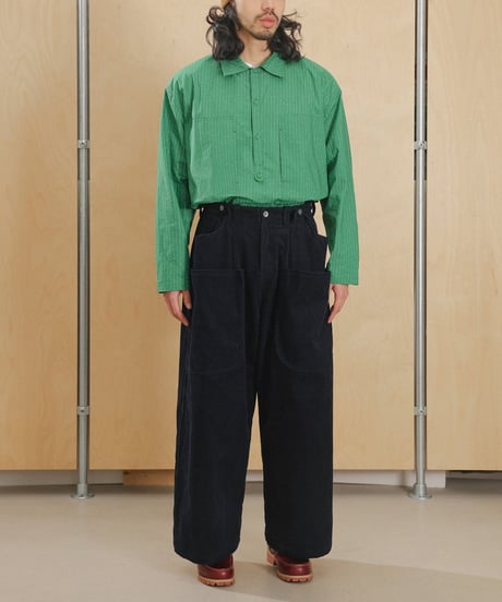 Workers Pocket Wide Corduroy Pants