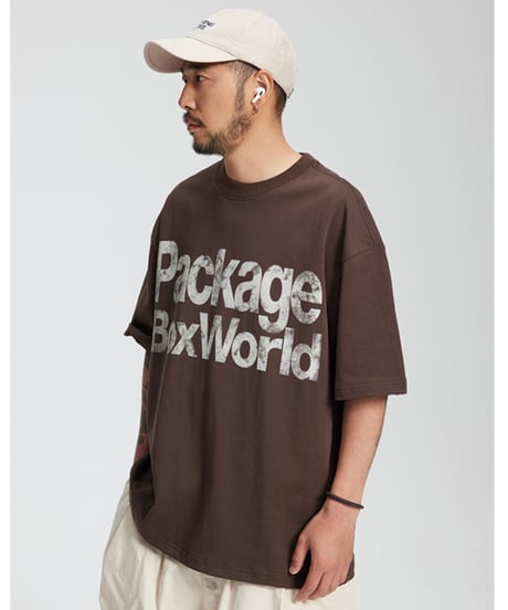 PACKAGE BOX WORLD TEE / 3COLORS