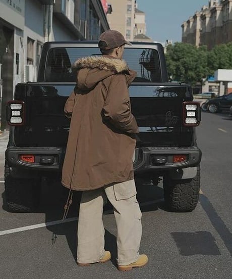 Down Parka with Removable Fur Collar