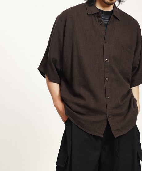 Smooth Linen Wide Silhouette Shirt / 3color