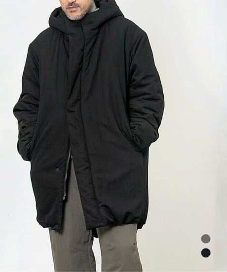 Thick Cotton Hooded Cort Jacket / 2color