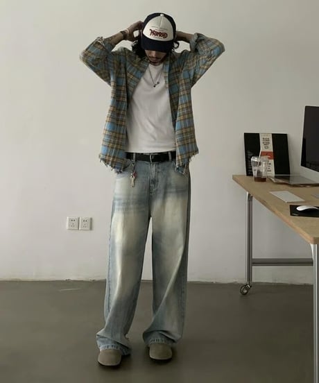 Retro Wide-Leg Casual Jeans