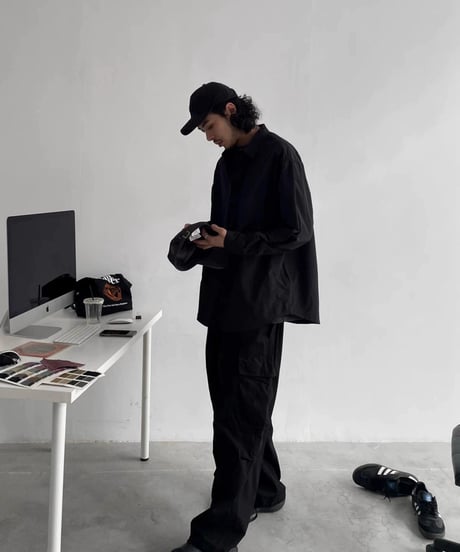 【在庫限り】 Minimal Tech Oversized Utility Shirt