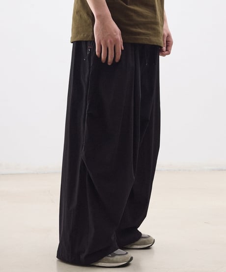 Zip Design Loose Drape Easy Pants / 3color