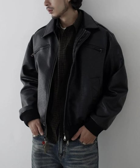 Leather Over Blouson