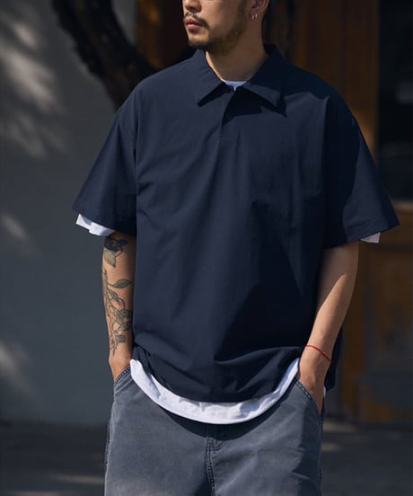 Simple Pullover Wide Shirt