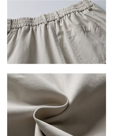 Rivet Pleats Wide Easy Pants  / 2color