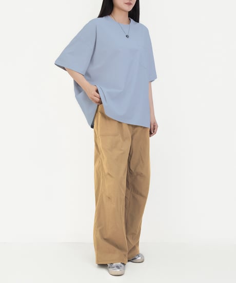 Oversized Minimal Pocket T-Shirt / 4color