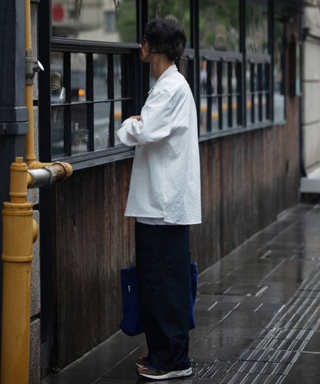 RELAX FIT OPEN COLLAR L/S SHIRT
