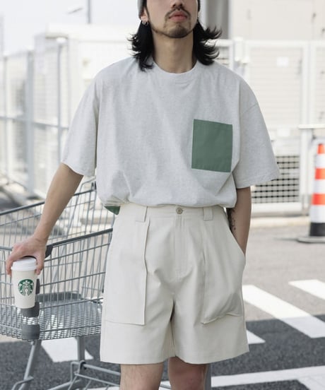 Clear Baker Wide Short Pants