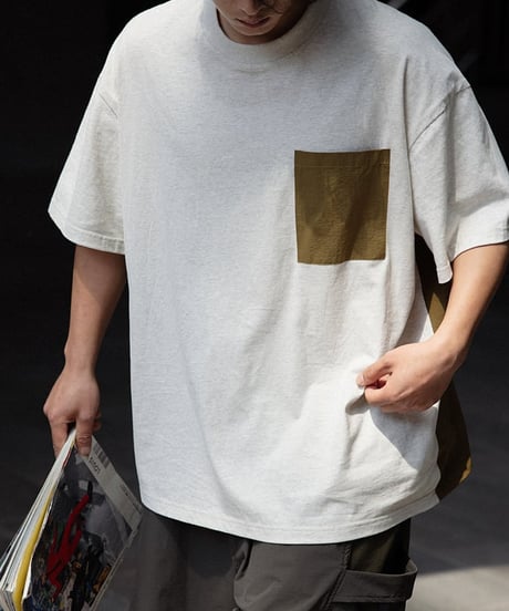 Separate Color Loose Silhouette T-shirt / 3color