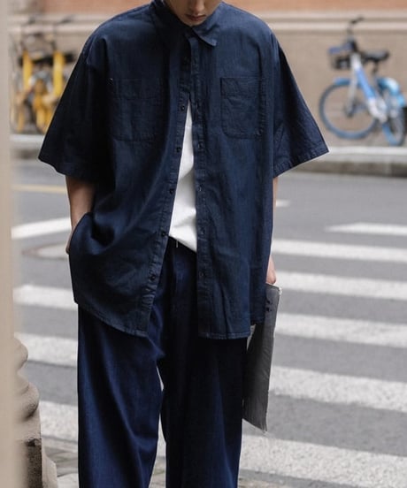 Regular Loose Light Denim Shirt