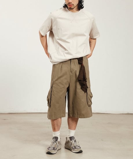 Clean Stitch Raglan Sleeve T-Shirt  / 2color