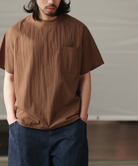 Wrinkle Raglan Wide Silhouette T-Shirt / 3color