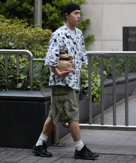 WIDE LOOSE CARGO SHORTS / 4COLORS