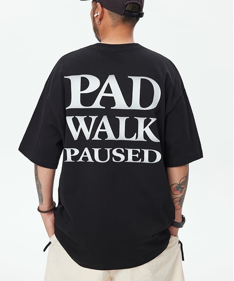 LETTER BACK PRINTED LOOSE TEE / 3COLORS