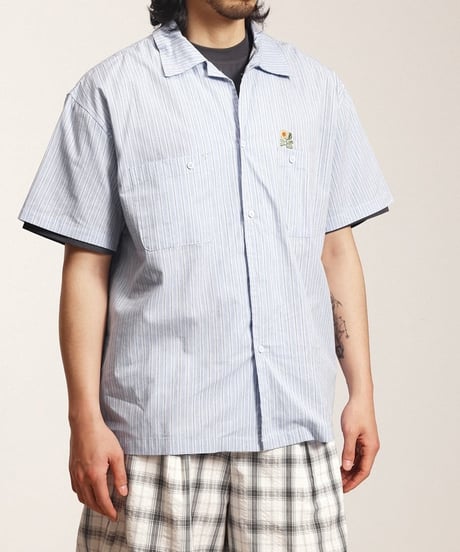 Sunflower Embro Clean Stripe Shirt  / 2color