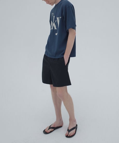 Sky Oversized Print T-shirt / 2color