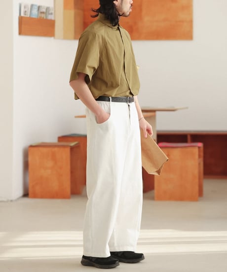Center Stitch Loose Easy Denim Pants / 2colors